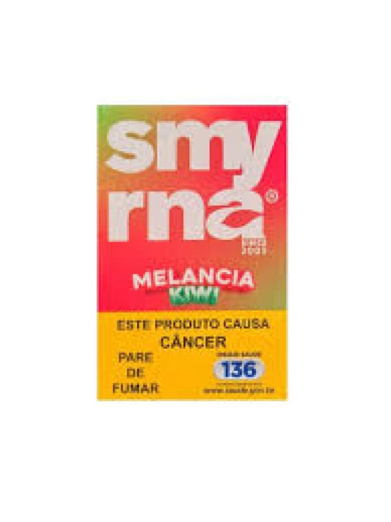 FUMO PARA NARGUILE SMYRNA – MELANCIA KIWI – PACOTE 10X50G