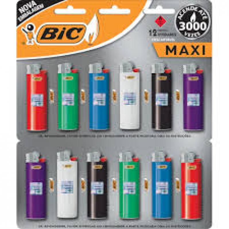 ISQUEIRO BIC – GRANDE – CARTELA 12 UND