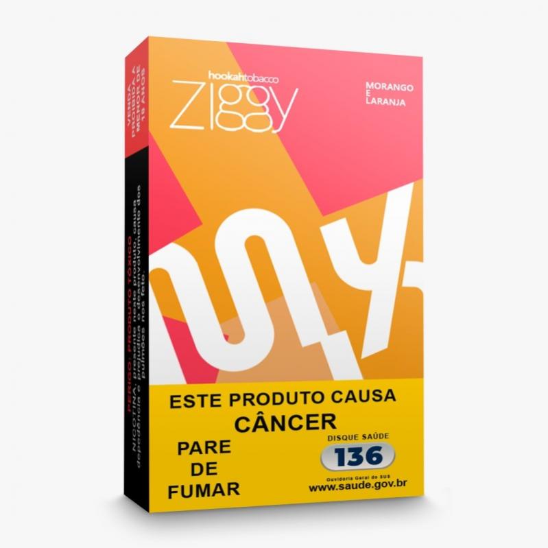 FUMO PARA NARGUILE ZIGGY – MIX MORANGO E LARANJA – PACOTE 10X50G