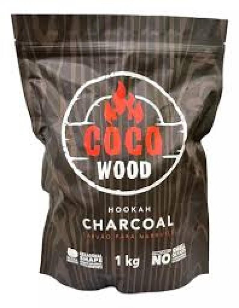 CARVÃO PARA NARGUILE – COCO WOOD 1KG