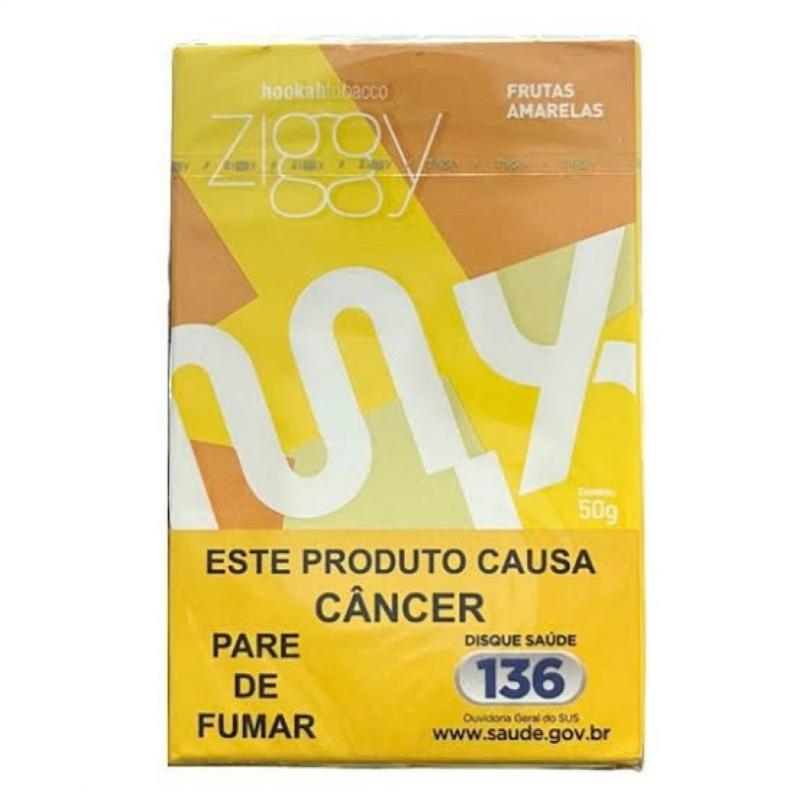 FUMO PARA NARGUILE ZIGGY – FRUTAS AMARELAS – PACOTE 10X50G