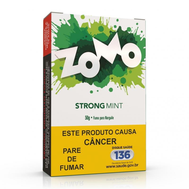 FUMO PARA NARGUILE ZOMO – STRONG MINT – PACOTE 10X50G