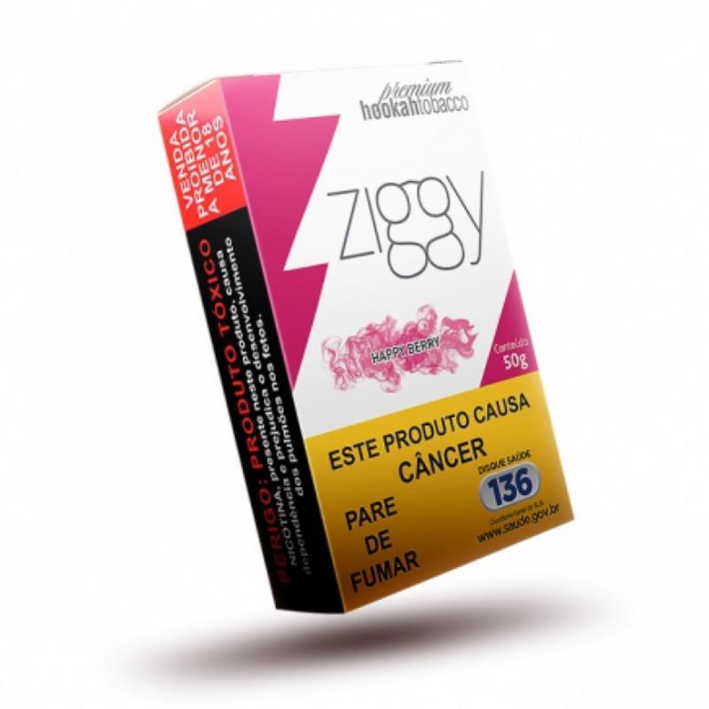 FUMO PARA NARGUILE ZIGGY – BERRY – PACOTE 10X50G