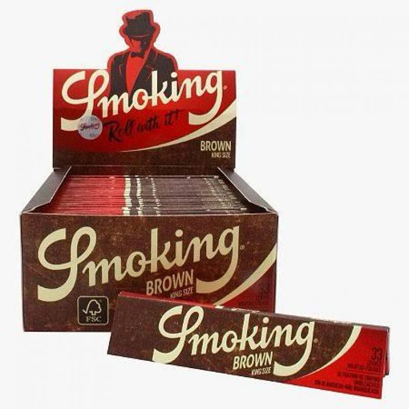 PAPEL PARA CIGARRO SMOKING – BROWN  – DISPLAY C/ 50 UND