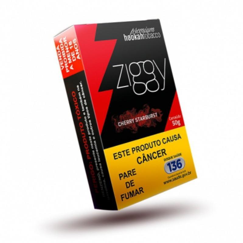 FUMO PARA NARGUILE ZIGGY – CHERRY – PACOTE 10X50G