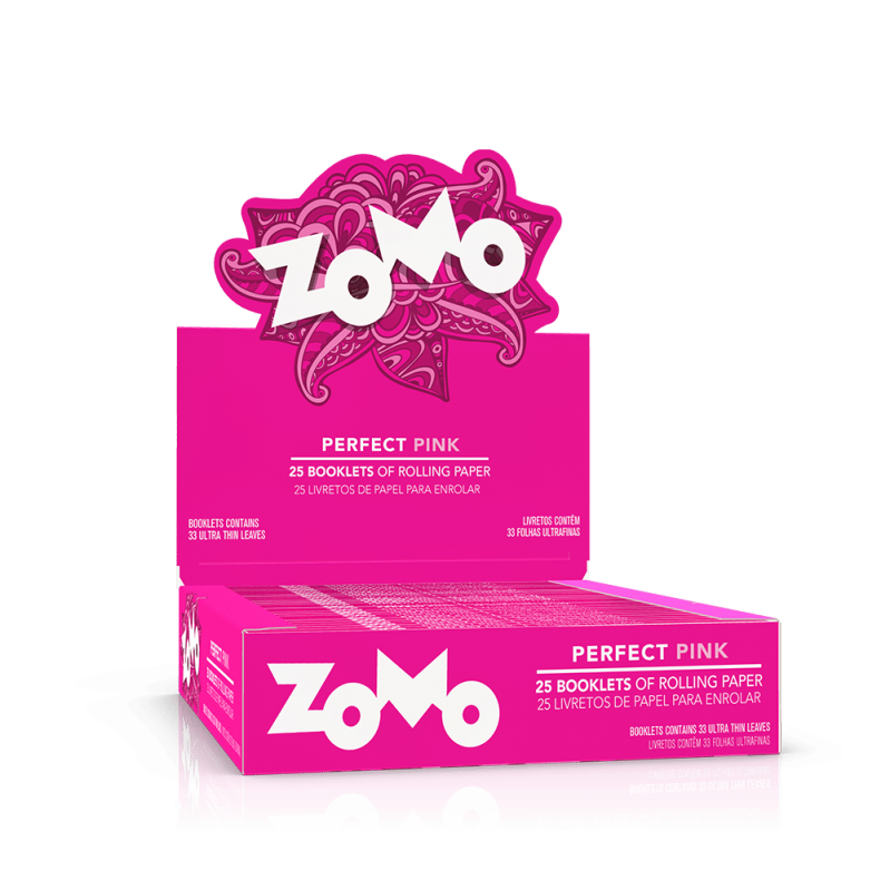 PAPEL PARA CIGARRO ZOMO – PERFECT PINK – DISPLAY C/ 25 UND