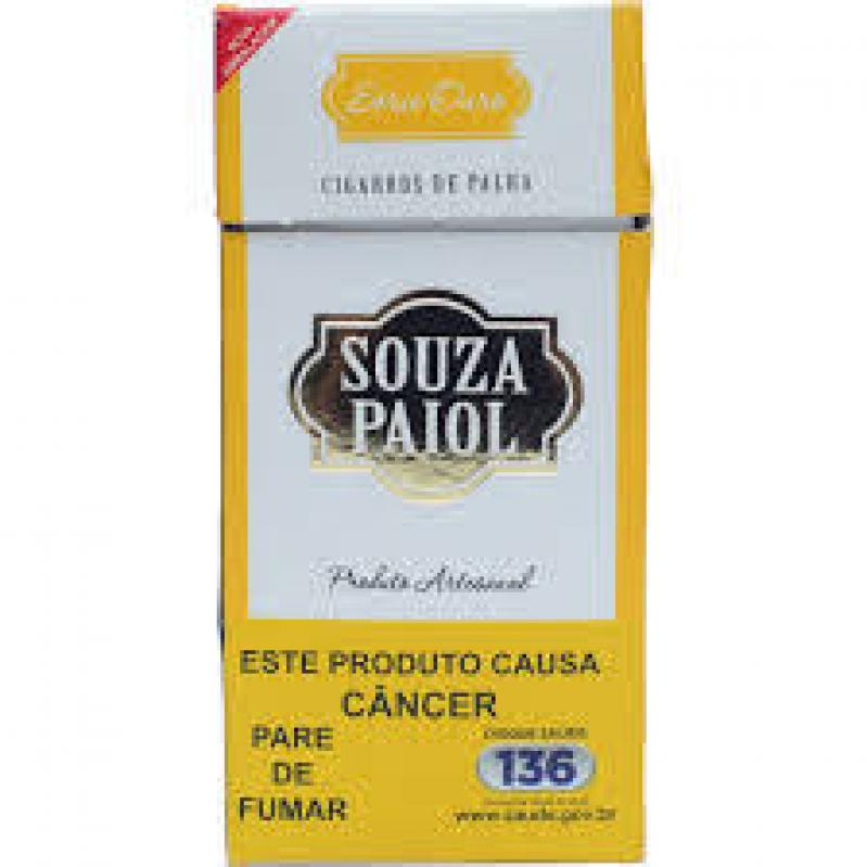 CIGARRO DE PALHA SOUZA PAIOL OURO – (BOX C/10 MAÇOS)