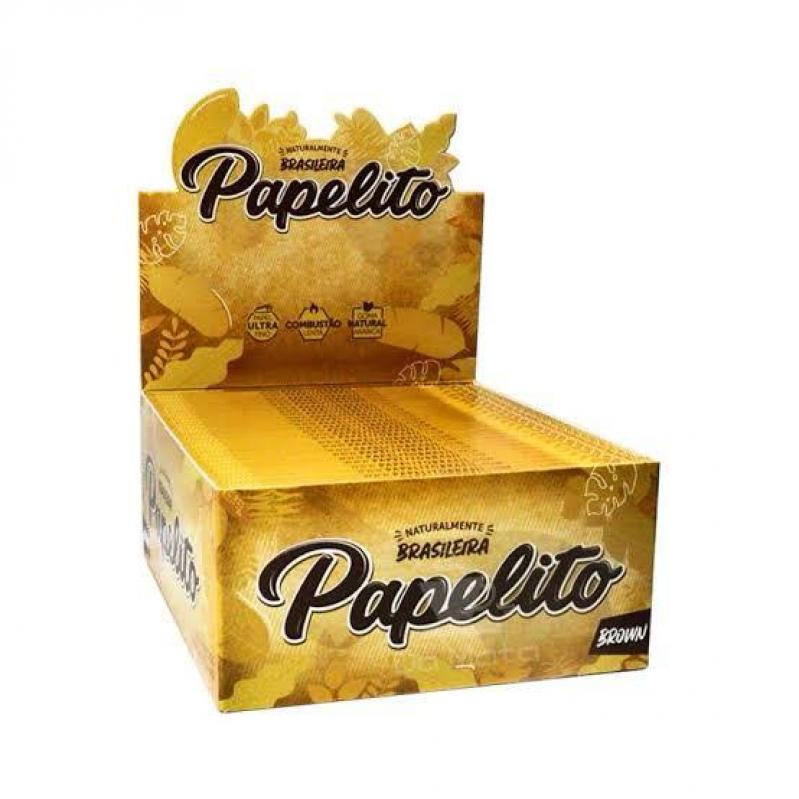 PAPEL PARA CIGARRO PAPELITO – BROWN – DISPLAY C/ 50 UND