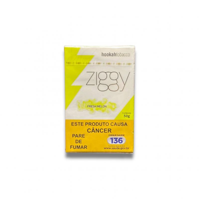FUMO PARA NARGUILE ZIGGY – FRESH MELON – PACOTE 10X50G