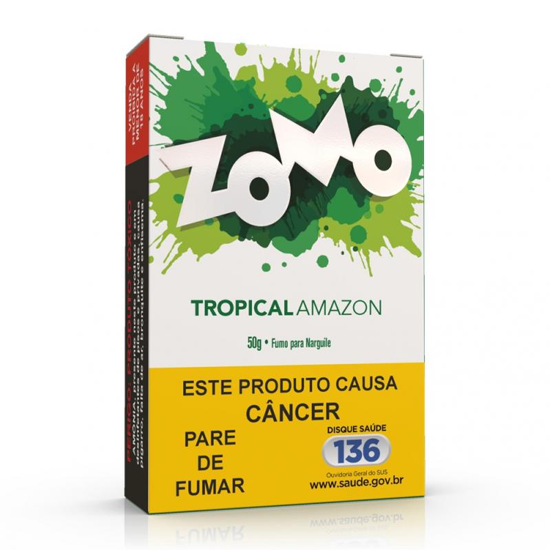 FUMO PARA NARGUILE ZOMO – TROPICAL AMAZON – PACOTE 10X50G