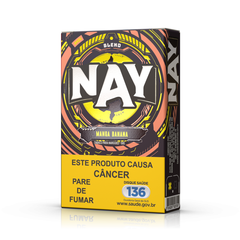 FUMO PARA NARGUILE NAY – MANGA BANANA – PACOTE 10X50G