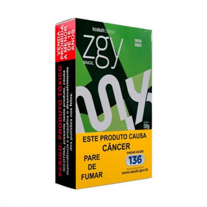 FUMO PARA NARGUILE ZIGGY – FRUTAS VERDES – PACOTE 10X50G
