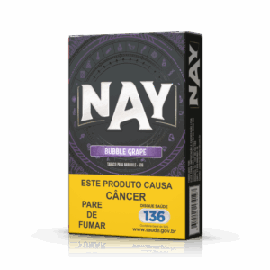 FUMO PARA NARGUILE NAY - BUBBLE GRAPE - PACOTE 10X50G