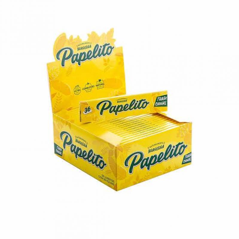 PAPEL PARA CIGARRO PAPELITO – TRADICIONAL – DISPLAY C/ 50 UND
