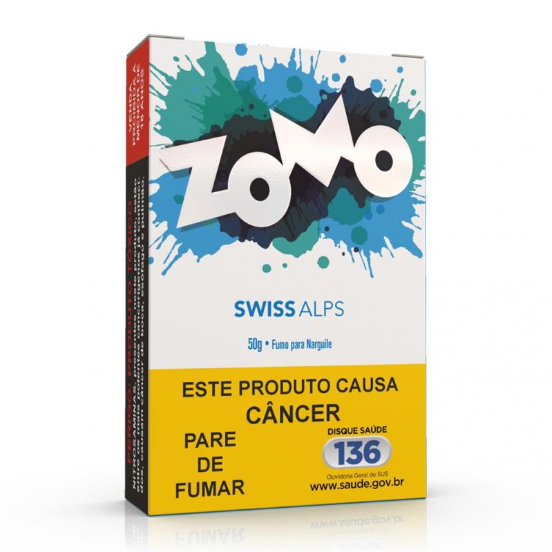 FUMO PARA NARGUILE ZOMO – SWISS ALPS – PACOTE 10X50G