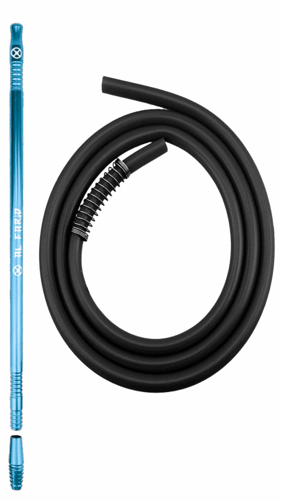 KIT MANGUEIRA ANTI CHAMA C/ PITEIRA PARA NARGUILE AZUL BEBE – UND