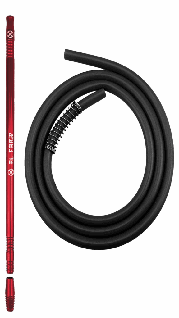 KIT MANGUEIRA ANTI CHAMA C/ PITEIRA PARA NARGUILE VERMELHO – UND
