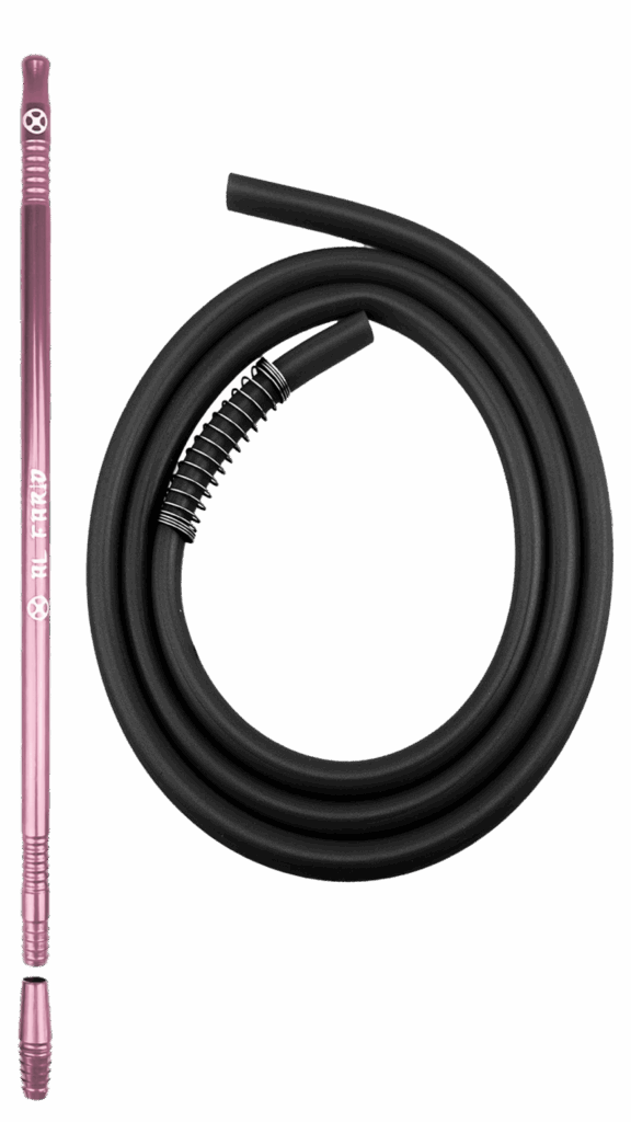 KIT MANGUEIRA ANTI CHAMA C/ PITEIRA PARA NARGUILE ROSÊ – UND