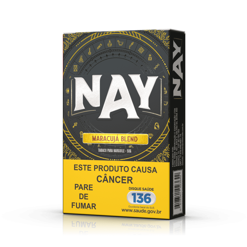 FUMO PARA NARGUILE NAY – MARACUJA BLEND – PACOTE 10X50G