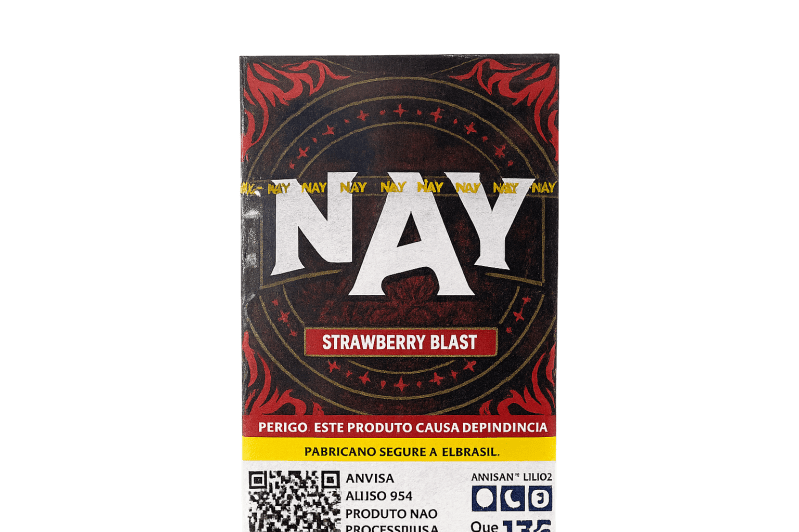 FUMO PARA NARGUILE NAY – STRAWBERRY BLAST – PACOTE 10X50G