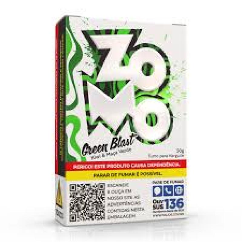 FUMO PARA NARGUILE ZOMO – GREEN BLAST – PACOTE 10X50G