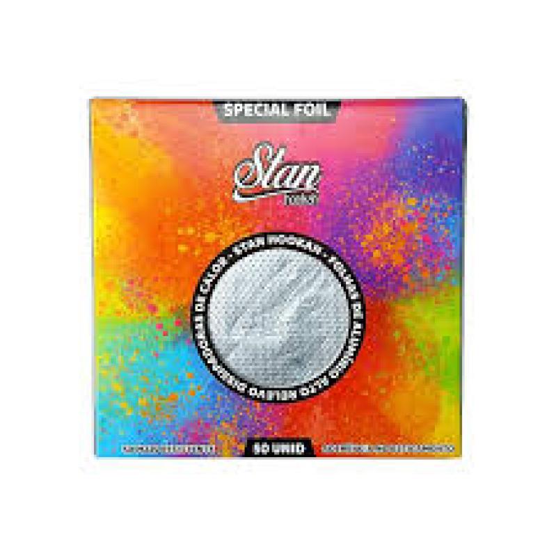 ALUMINIO PARA NARGUILE STAN – ALTO RELEVO – 50 FOLHAS 42MC