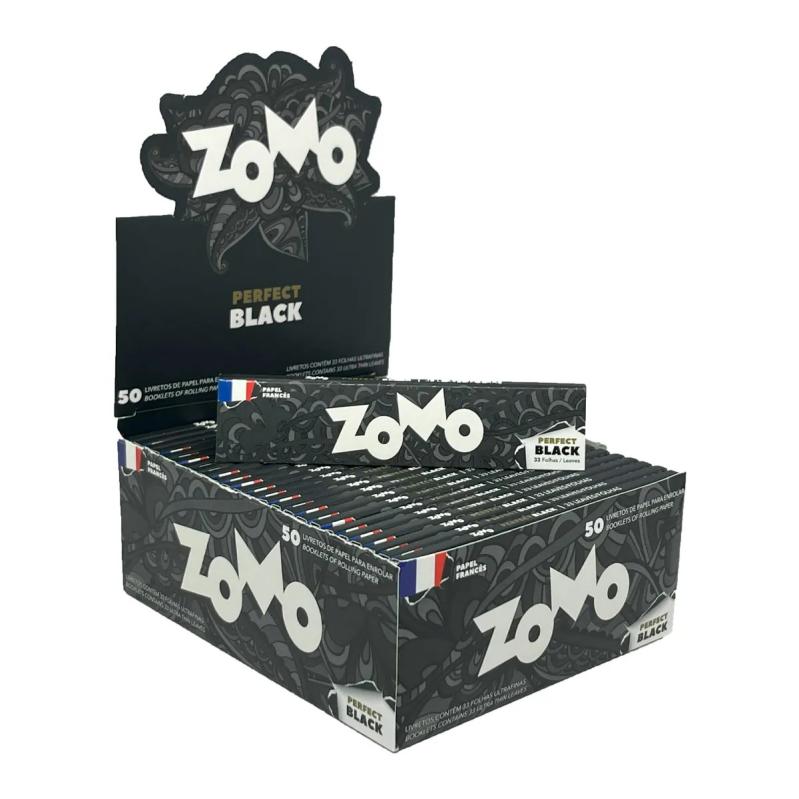 PAPEL PARA CIGARRO ZOMO – CLASSIC  PERFECT BLACK – DISPLAY C/ 50 UND