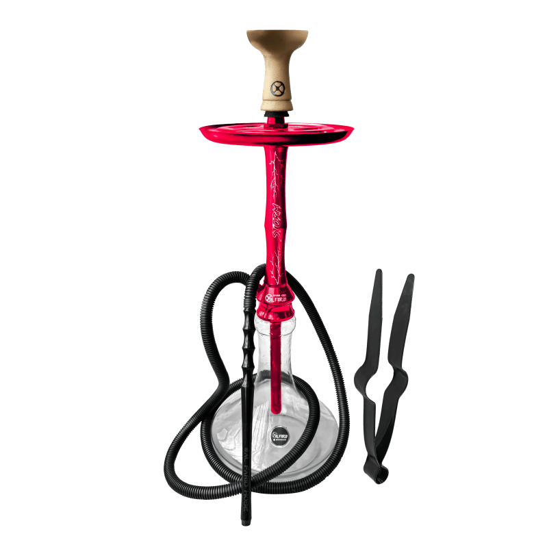 KIT NARGUILE AL FARID – STORM – VERMELHO – UND